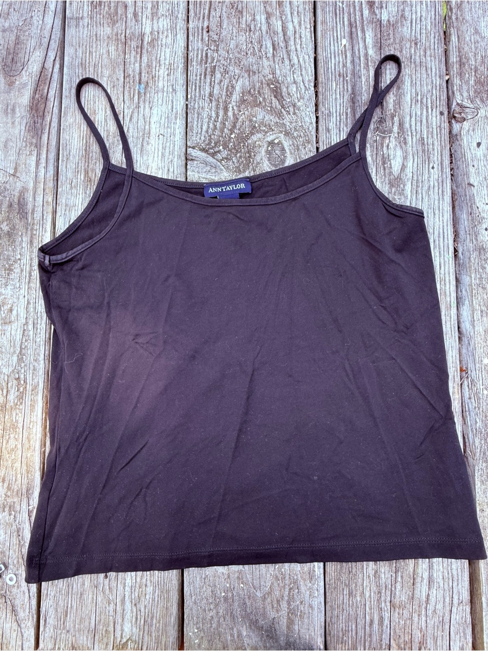 Ann Taylor Black Spaghetti Strap Camisole